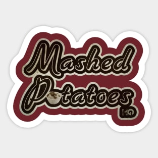 Mashed Potatoes : Hipster Golf Sticker